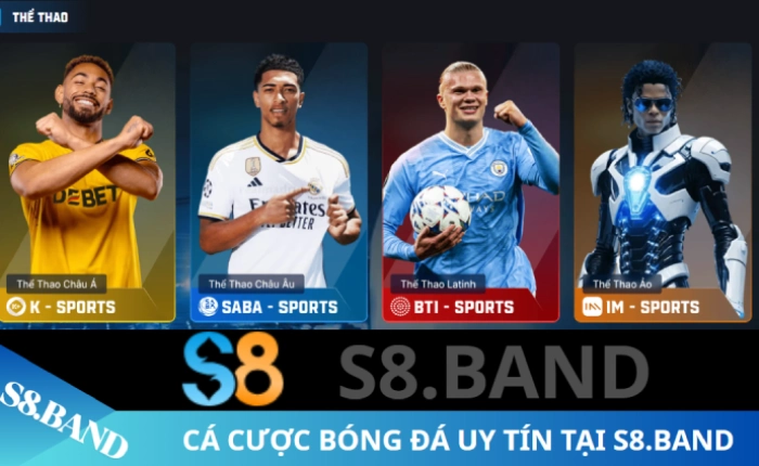 Thể thao S8 - Website chơi game thể thao trực tuyến uy tín 7 thể thao bóng đá s8